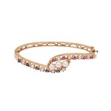 Betteridge Estate 14k Yellow Gold Pearl Ruby and Sapphire Bracelet