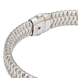 Vintage And Estate Jewelry 18k White Gold Roberto Coin Diamond Flex Bangle Size Medium