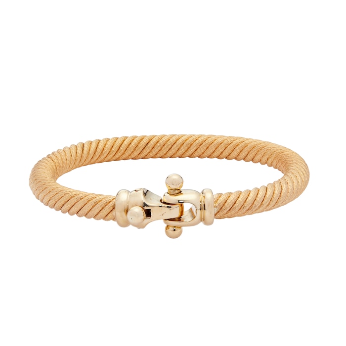 Vintage And Estate Jewelry 18k Yellow Gold Hollow Light Cable Bangle
