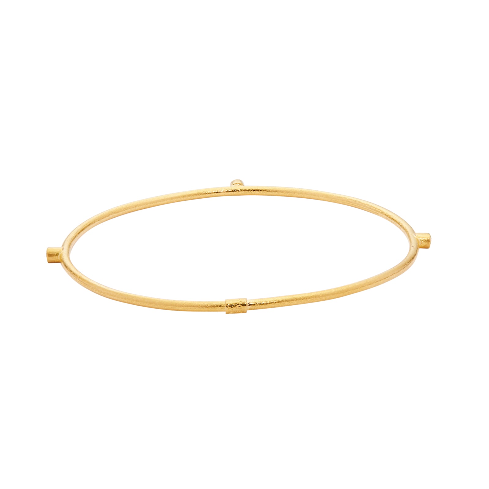 Vintage And Estate Jewelry 24k Yellow Gold Yossi Harrari 0.15cttw Diamond Jane Stack Bangle