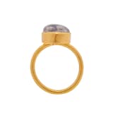 Vintage And Estate Jewelry 24k Yellow Gold Yossi Harari Agate Ring
