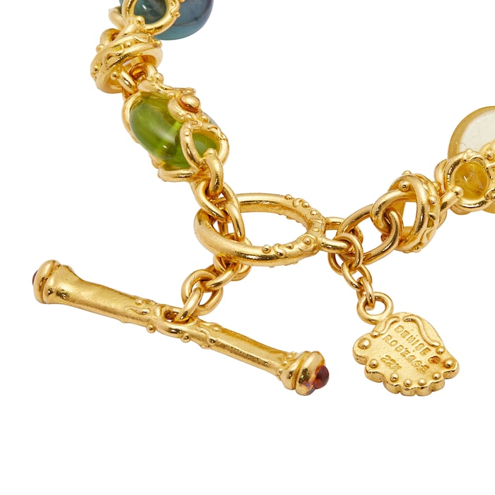 Vintage And Estate Jewelry 22k Yellow Gold Gem Set Bracelet