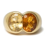 Vintage And Estate Jewelry Pre-Owned 18K Yellow Gold Seaman Schepps Citrine Ring - Size 6