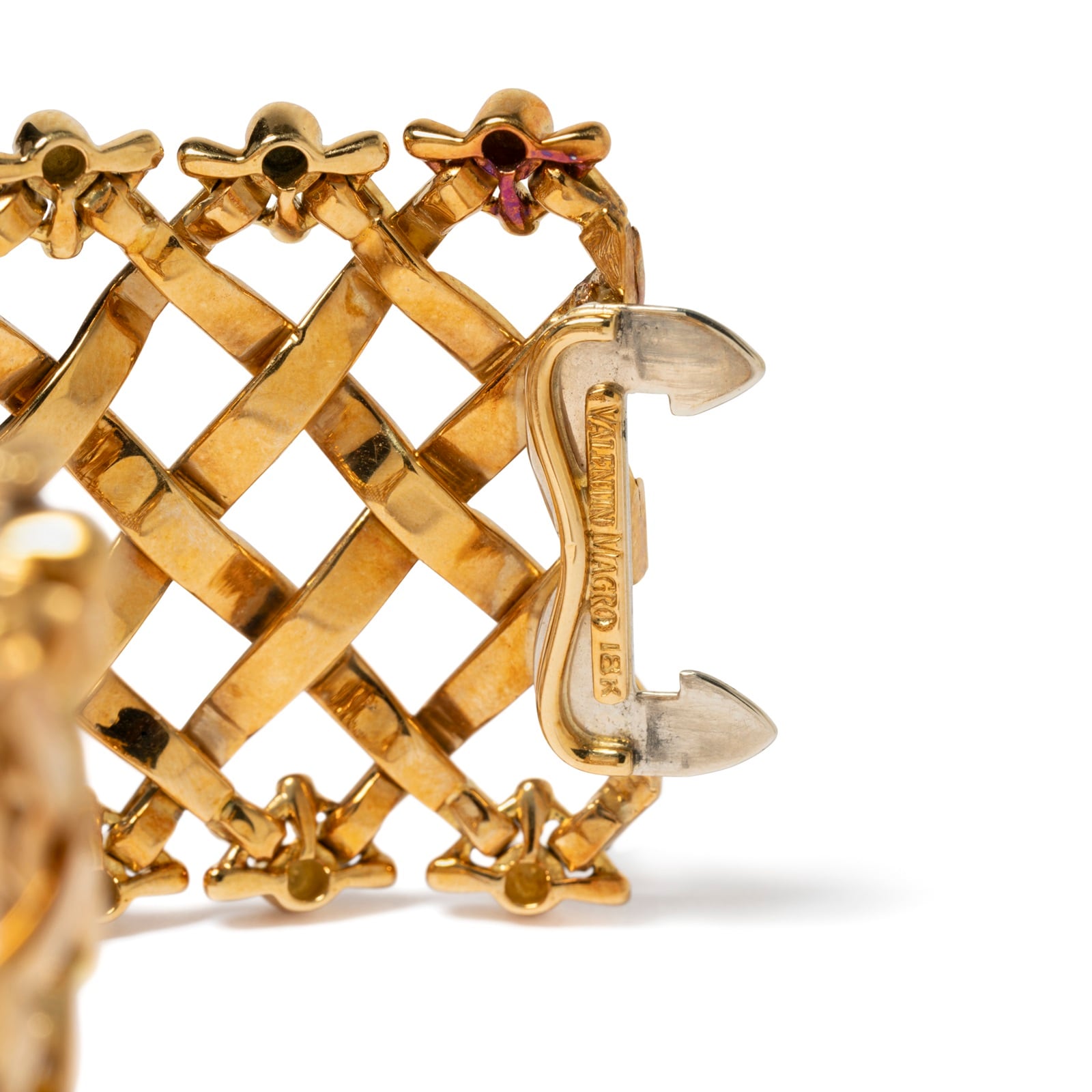 Vintage And Estate Jewelry Vintage 18K Yellow Gold Valentin Magro Bracelet - Size 6.5