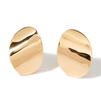 Vintage And Estate Jewelry Pre-Owned 18K Yellow Gold Vhernier Earrings