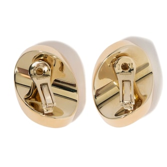 Vintage And Estate Jewelry Pre-Owned 18K Yellow Gold Vhernier Earrings