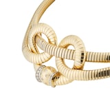 Pre-Owned Mauboussin Platinum & 18ct Yellow Gold 0.40ct Diamond Retro Choker Necklace - 15in