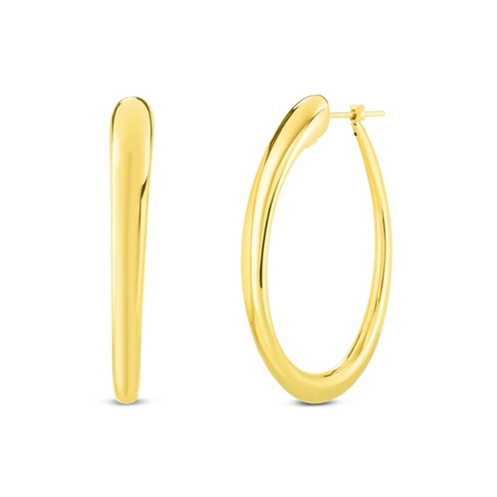 Roberto Coin 18k Yellow Gold 40mm Oro Round Hoop Earrings