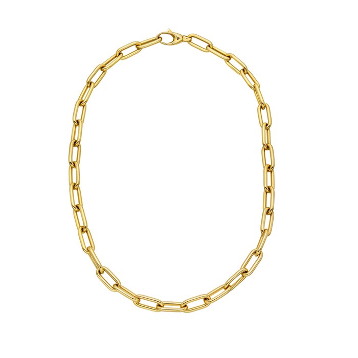 Betteridge 18k Yellow Gold Chunky Oblong Link Necklace