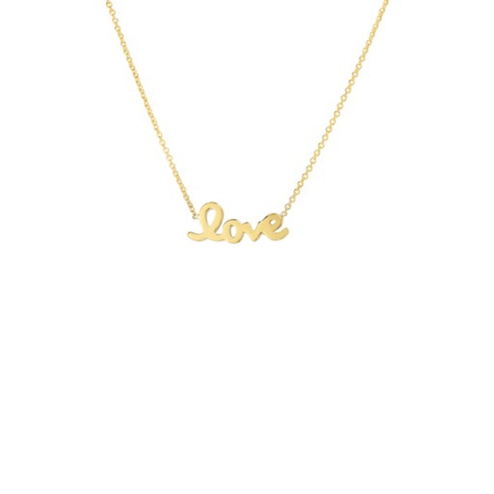 Roberto Coin 18k Yellow Gold Love Pendant 18"
