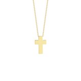 Roberto Coin 18k Yellow Gold Tiny Treasure Cross Necklace 18"