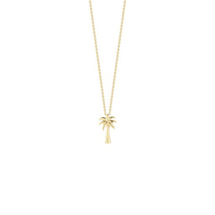 Roberto Coin 18k Yellow Gold Tiny Treasure Palm Tree Necklace 18"
