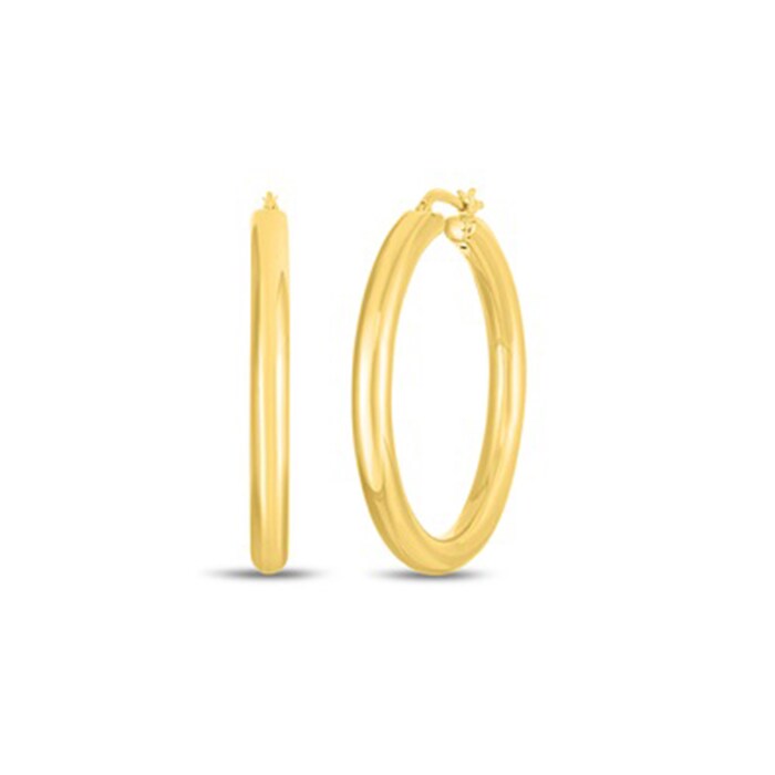 Roberto Coin 18k Yellow Gold Oro 40mm Round Hoop Earrings