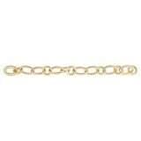 Roberto Coin 18k Yellow Gold Oval and Round Link Bracelet 8"