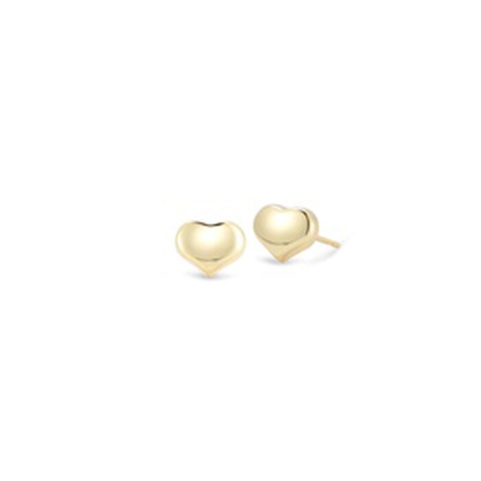Roberto Coin 18k Yellow Gold Tiny Treasures Small Heart Stud Earrings