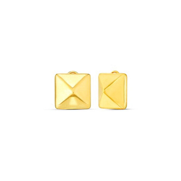 Roberto Coin 18k Yellow Gold Oro Pyramid Stud Earrings