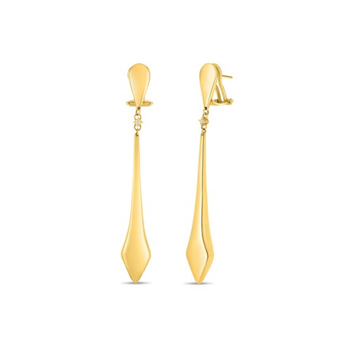 Roberto Coin 18k Yellow Gold Oro Stick Drop Earrings
