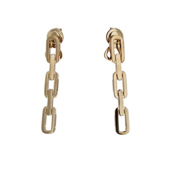 Roberto Coin 18k Yellow Gold 3 Link Navarra Drop Earrings