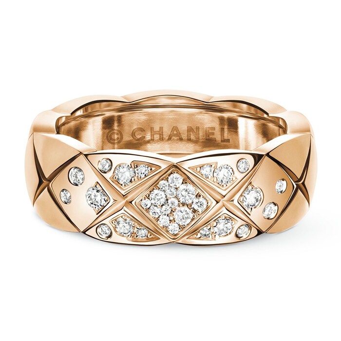 Chanel 18k Beige Gold Coco Crush Small Band Size 6