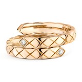 Chanel 18k Beige Gold Coco Crush Toi Et Moi Ring