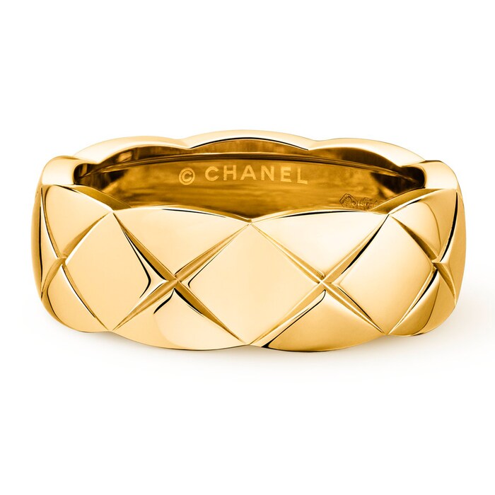 Chanel 18k Yellow Gold Coco Crush Small Band Size 6.25