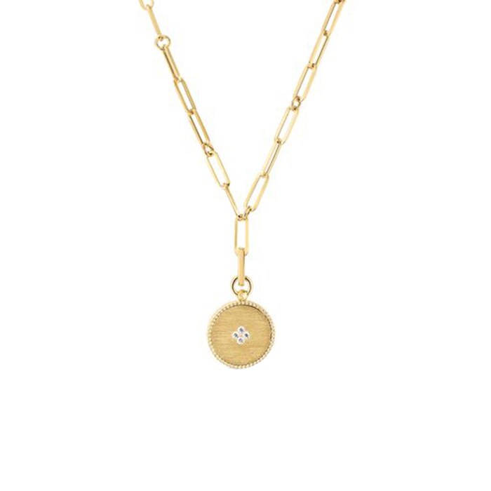 Roberto Coin 18k Yellow Gold MOP and 0.07cttw Diamond Pendant
