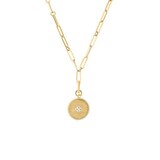 Roberto Coin 18k Yellow Gold MOP and 0.07cttw Diamond Pendant