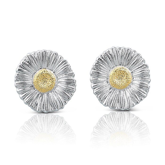 Buccellati Sterling Silver Blossoms Daisy Stud Earrings