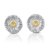 Buccellati Sterling Silver Blossoms Daisy Stud Earrings