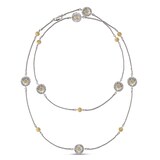 Buccellati Sterling Silver Diamond Margherita Blossoms Daisy Long Necklace