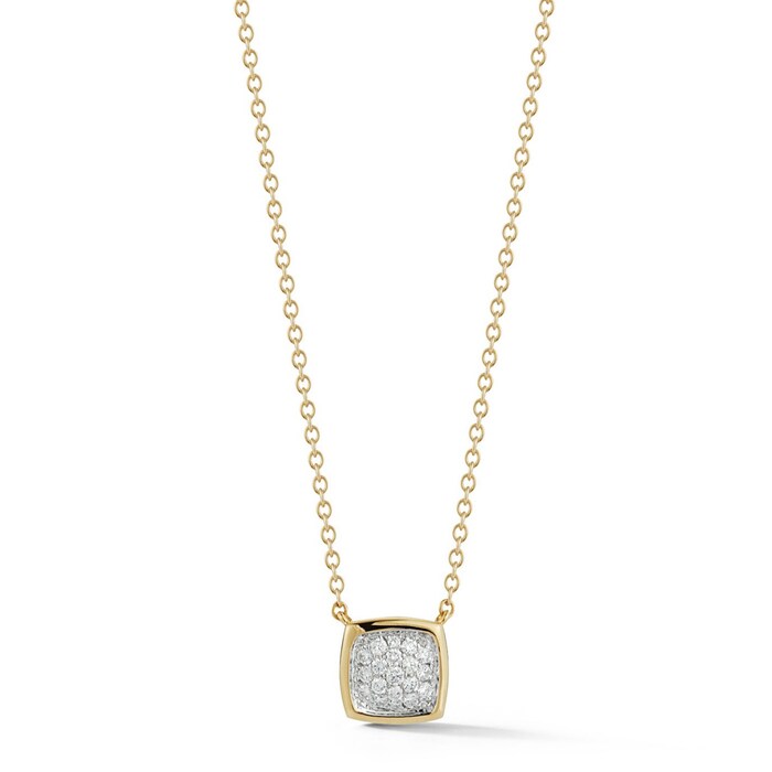 A & Furst 18k Yellow Gold Gaia 0.18cttw Pave Diamond Pendant 18"