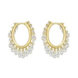 Betteridge 18k Yellow Gold 2.45cttw Rose-Cut Diamond Dangle Hoop Earrings