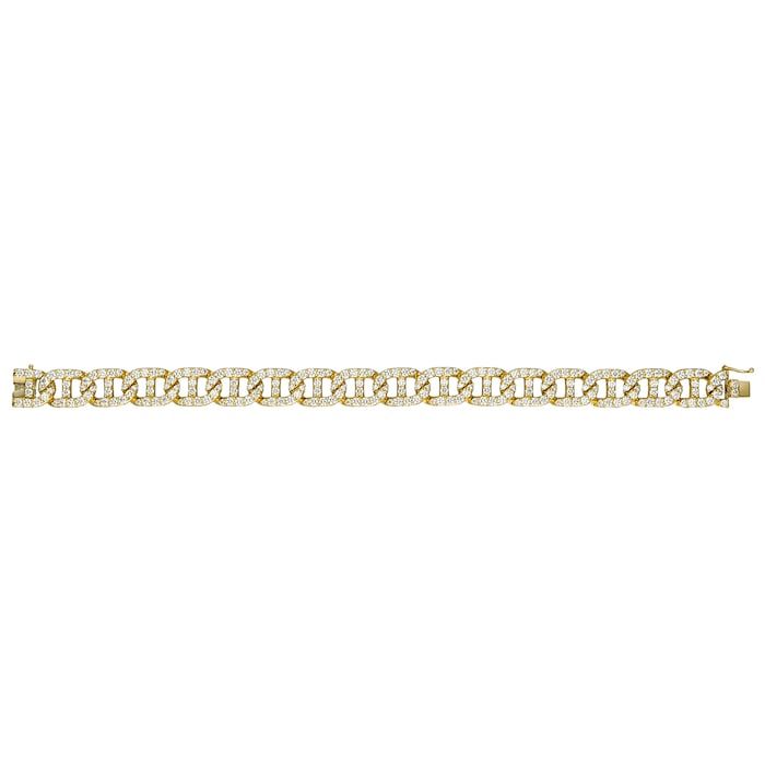 Betteridge 18k Yellow Gold 6.66cttw Diamond Anchor Link Bracelet