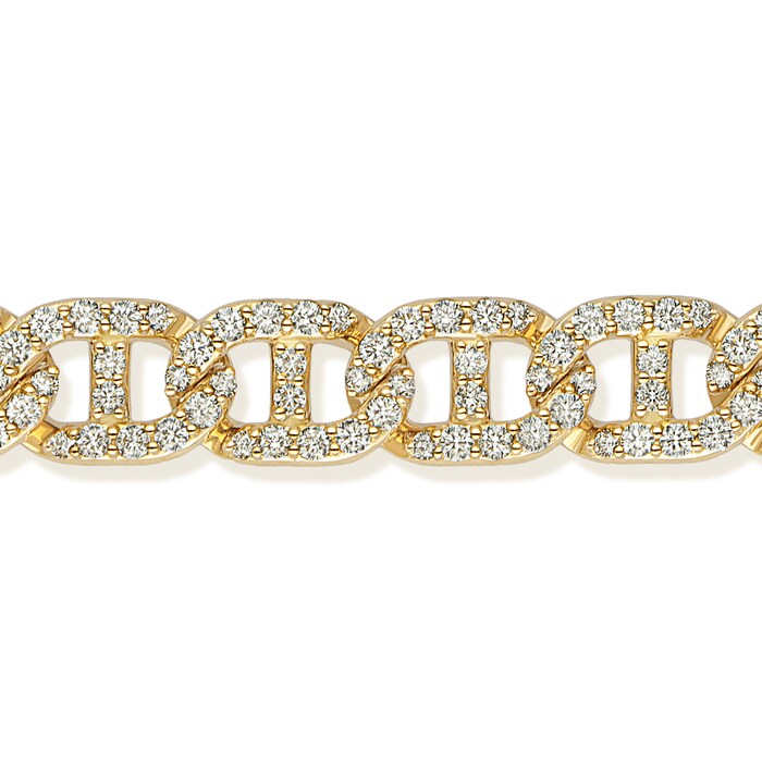 Betteridge 18k Yellow Gold 6.66cttw Diamond Anchor Link Bracelet