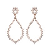 Betteridge 18k Rose Gold 5.42cttw Brilliant Cut Diamond Pear Shape Drop Earrings