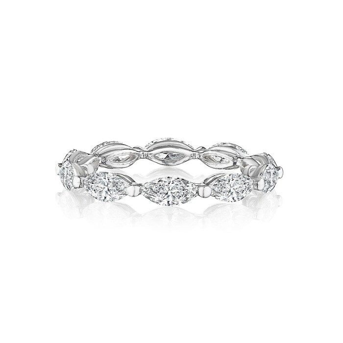 Betteridge 18k White Gold 2.00cttw Marquise Cut Full Eternity Band