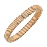 Betteridge 18k Rose Gold 0.75cttw Diamond Tubogas Cuff Bracelet