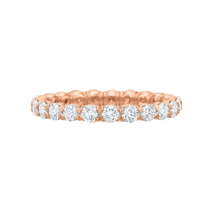 Betteridge 18k Rose Gold 1.20cttw Brilliant Cut Diamond Eternity Band Size 6