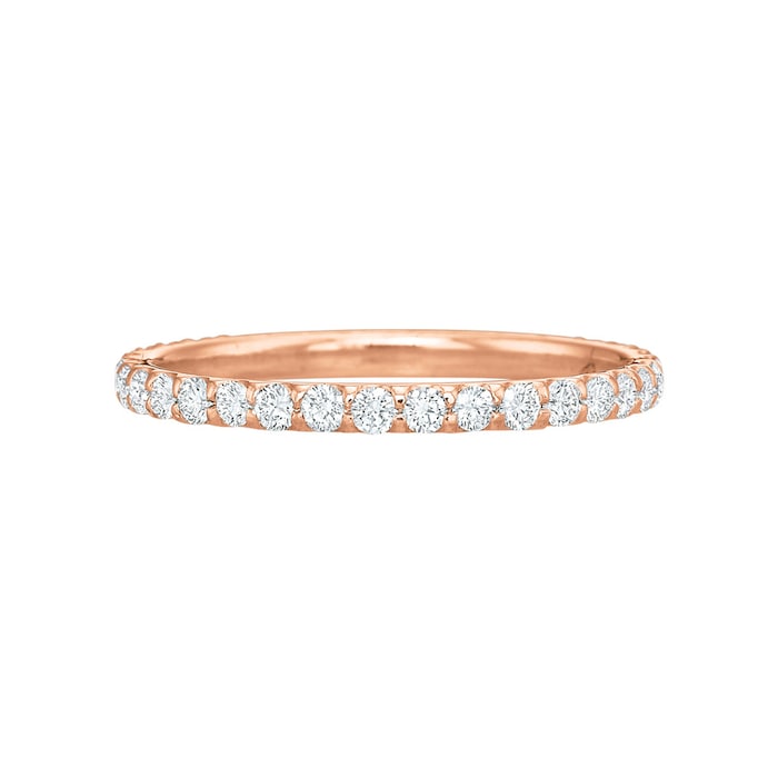 Betteridge 18k Rose Gold 0.50cttw Brilliant Cut Diamond Eternity Band Size 6