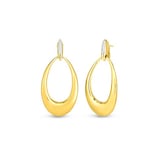 Roberto Coin 18k Yellow and White Gold 0.20cttw Diamond Oro Stud Earrings