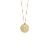 Roberto Coin 18k Yellow Gold 0.05cttw Diamond T Initial Disc Pendant