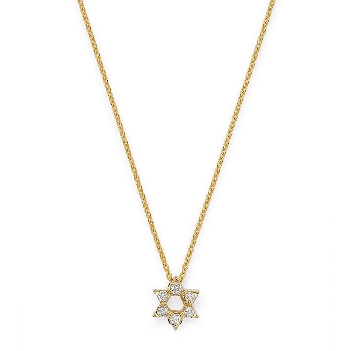 Roberto Coin 18k Yellow Gold 0.12cttw Diamond Star of David Pendant