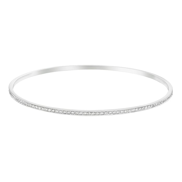 Betteridge 18k White Gold 0.50cttw Diamond Slim Bangle