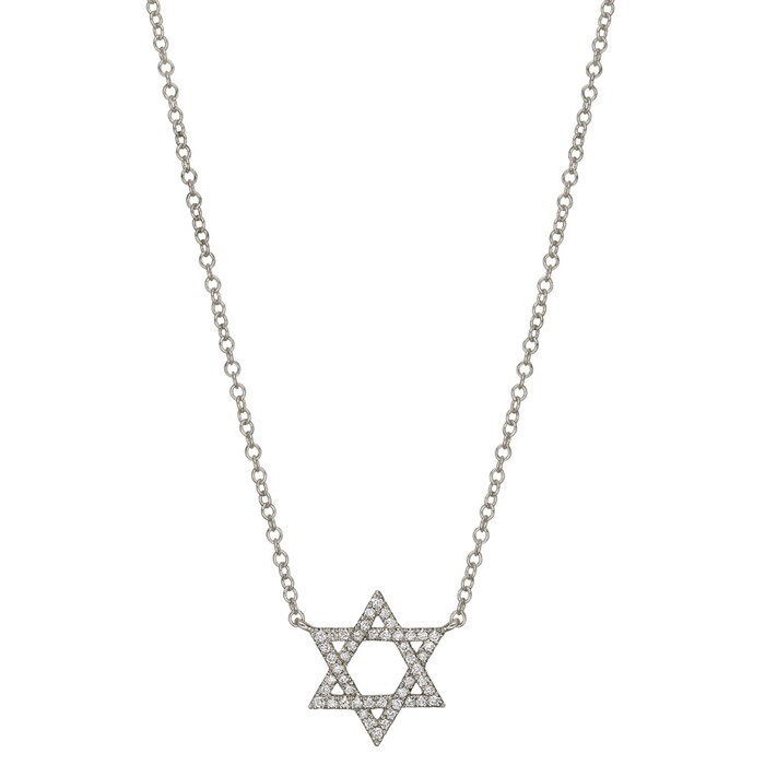 Betteridge 18k White Gold 0.15cttw Diamond Star of David Pendant