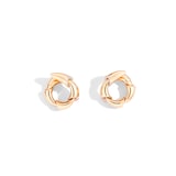 VHERNIER 18K Rose Gold Calla 0.26cttw Diamond Stud Earrings