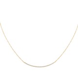Betteridge 18k Yellow Gold 0.75cttw Diamond Curved Bar Necklace 17"