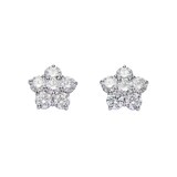 Betteridge Platinum 4.80cttw Diamond Large Cluster Stud Astra Earrings