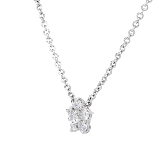 Betteridge Platinum 0.90cttw Diamond Small Cluster Astra Pendant