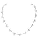 Betteridge 18k White Gold 10.84cttw Diamond Cluster Necklace 15.75"