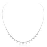 Betteridge 18k White Gold 1.98cttw Diamond Drop Necklace 16"